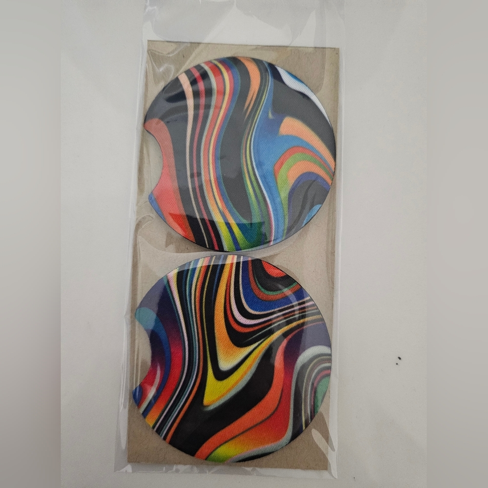 Colorful Swirl Csr Coasters